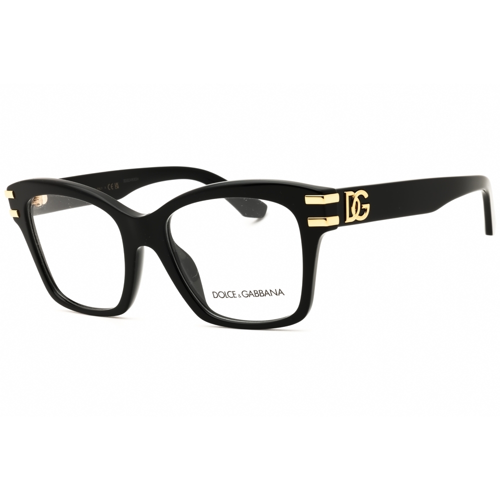 Dolce & Gabbana DG3419 Eyeglasses Black Acetate Cat-Eye